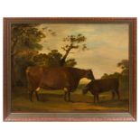 Thomas Weaver, (British, 1774-1843), Portrait of a Prized Cow and Calf, 1803