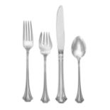 An American Silver Flatware Service, Reed & Barton, Taunton, MA, English Chippendale pattern,