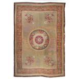 An Aubusson Wool Rug 11 feet 1 inch x 8 feet 2 3/4 inches.