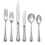 An American Silver Flatware Service, Easterling Silver Co., Chicago, IL, Rosemary pattern,