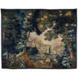 A Continental Verdure Wool Tapestry 8 feet 6 inches x 10 feet 3 inches.