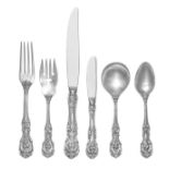 An American Silver Flatware Service, Reed & Barton, Taunton, MA, Francis I pattern, comprising: 12