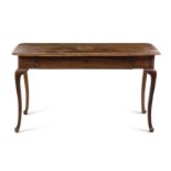 A Louis XV Provincial Style Fruitwood Sofa Table Height 29 1/8 x width 54 1/2 x depth 22 inches.