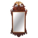 A Federal Parcel Gilt Mahogany Mirror Height 42 1/2 inches.