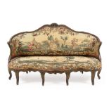 A Louis XV Painted Canape Height 45 x width 74 x depth 34 inches.