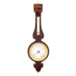 A French Rosewood Wheel Barometer Height 39 5/8 inches.