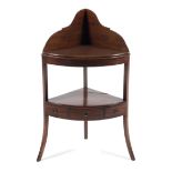 A George III Mahogany Corner Wash Stand