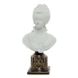 A Sevres Bisque Porcelain Bust Height 11 3/8 inches.