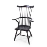 A Comb-Back Windsor Armchair Height 44 1/4 inches.