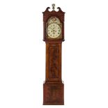 An English Mahogany Tall Case Clock Height 86 inches.