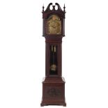 A Victorian Mahogany Tall Case Clock Height 92 inches.