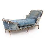 A Louis XV Painted Duchesse Height 36 7/8 x width 29 5/8 x depth 79 1/4 inches.