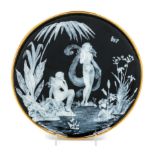 An English Pate-sur-Pate Porcelain Charger