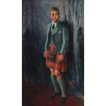 T. Ross (early 20th century Scottish School) Portrait of Charles Rattray Yr. oil on canvas, signed