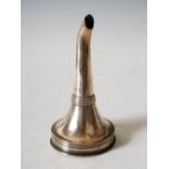 A George III Scottish silver wine funnel, Edinburgh, circa 1790, maker P&?, engraved with