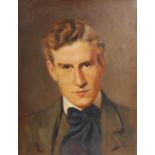 AR John Murray Thomson RSA RSW PSSA (1885-1974) Self portrait oil on canvas 46cm x 35cm together