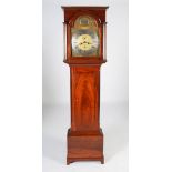 A 19th century mahogany longcase clock, Danl. Brown, Glasgow, the brass dial with a silvered chapter