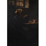 John Pratt (early 20th century) No. 2, The cup that cheers oil on canvas, signed lower right,