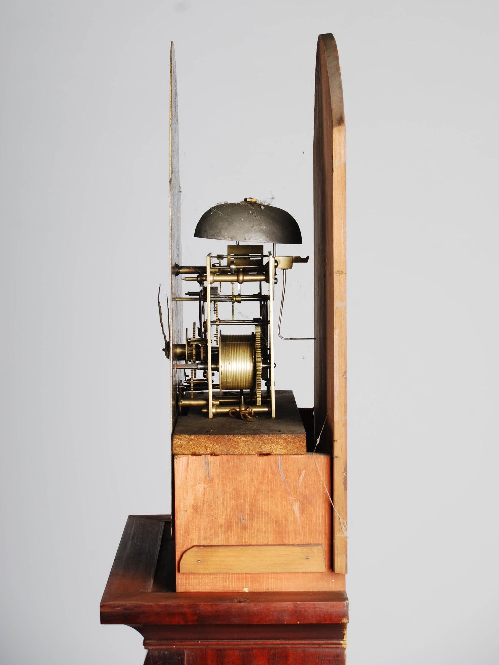 A 19th century mahogany longcase clock, Geo. Lumsden, Pittenweem, the enamelled dial with Roman - Image 5 of 6