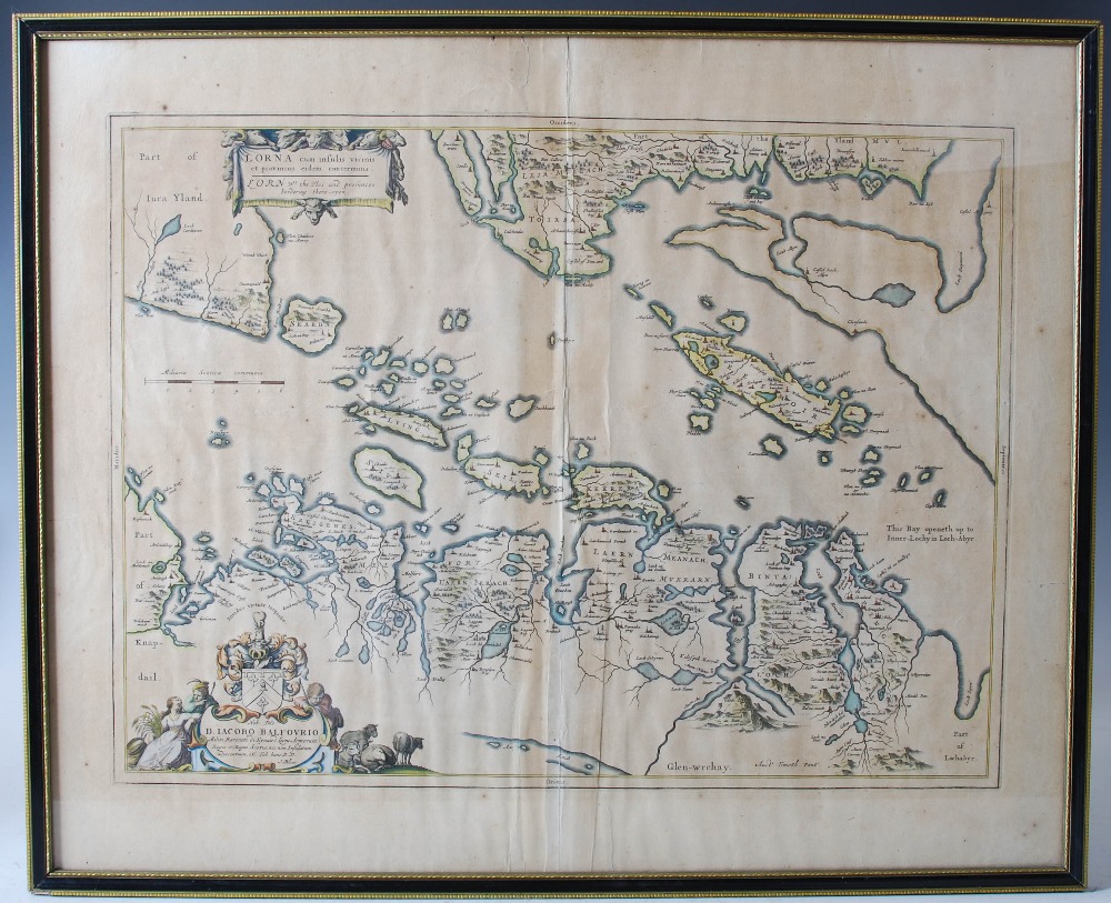 A collection of four antique hand coloured maps, to include ;Jansson J. Scotia Regnum, 39.5cm x - Image 20 of 23