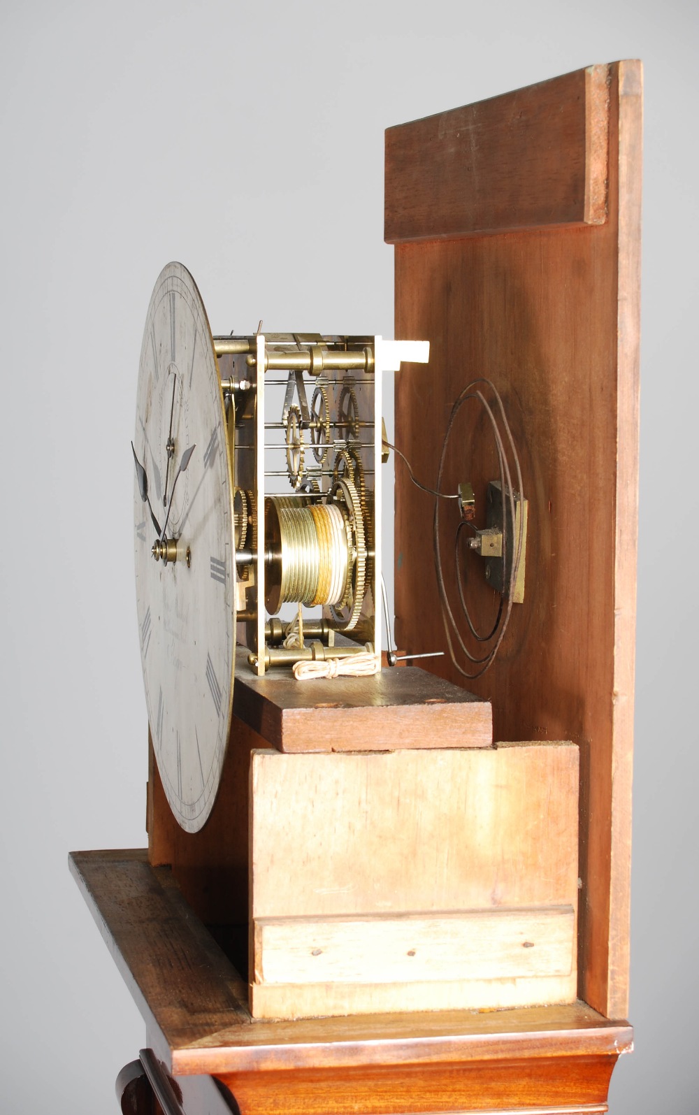 A 19th century mahogany longcase clock, James Muirhead, 90 Buchanan Street, Glasgow, the silvered - Image 5 of 6