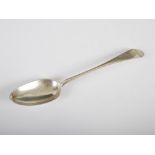 A George III Scottish Provincial silver dessert spoon, Edward Livingston, Dundee, Old English