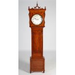 A 19th century mahogany longcase clock, James Muirhead, 90 Buchanan Street, Glasgow, the silvered
