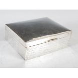 Great War Interest - A George V silver presentation box of Royal Scots Fusiliers interest,