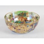 A Wedgwood fairyland lustre bowl designed by Daisy Makeig-Jones, pattern number Z4968, gold