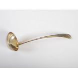 An early 19th century Scottish Provincial silver ladle, Peter Lambert, Montrose, Old English pattern