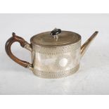 A Victorian silver Bachelors teapot, London, 1883, makers mark of CSH for Charles Stuart Harris,