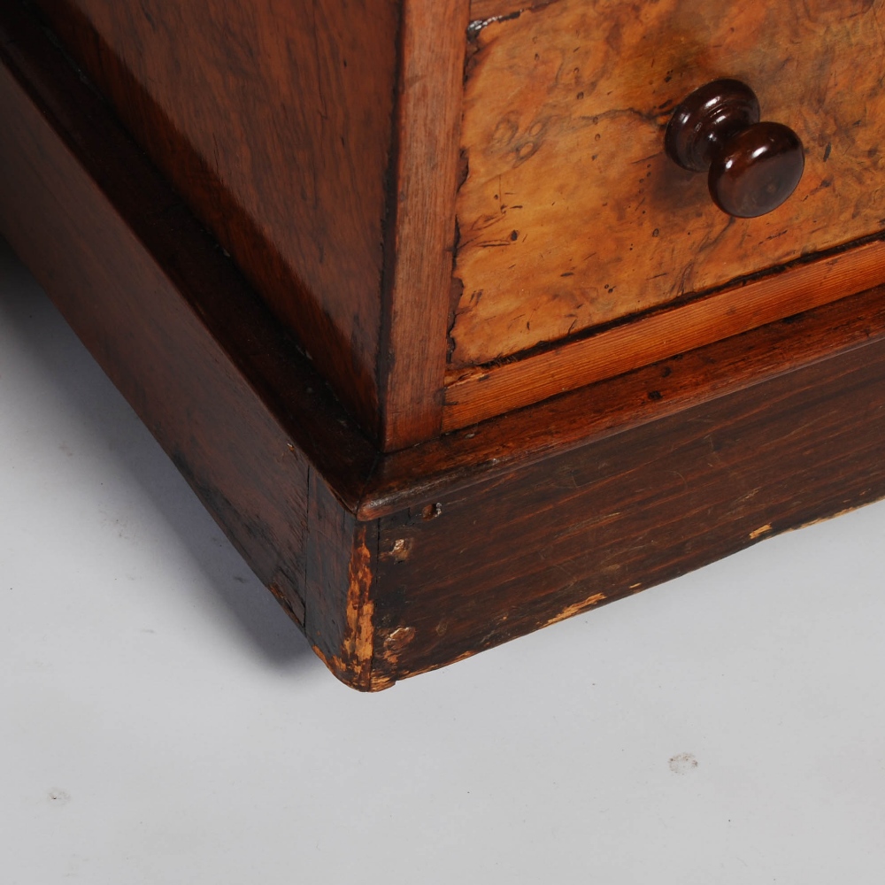 A Victorian walnut Country House pedestal desk, the rectangular top with green and gilt tooled - Image 10 of 11