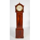 A 19th century mahogany cased Irish longcase clock, Dublin, makers name indistinct, the circular