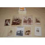 SEVEN LATE 19TH CENTURY PHOTOGRAPHIC CALLING CARDS TO INCLUDE EXAMPLES BY A.F. MACKENZIE, BYRNE &