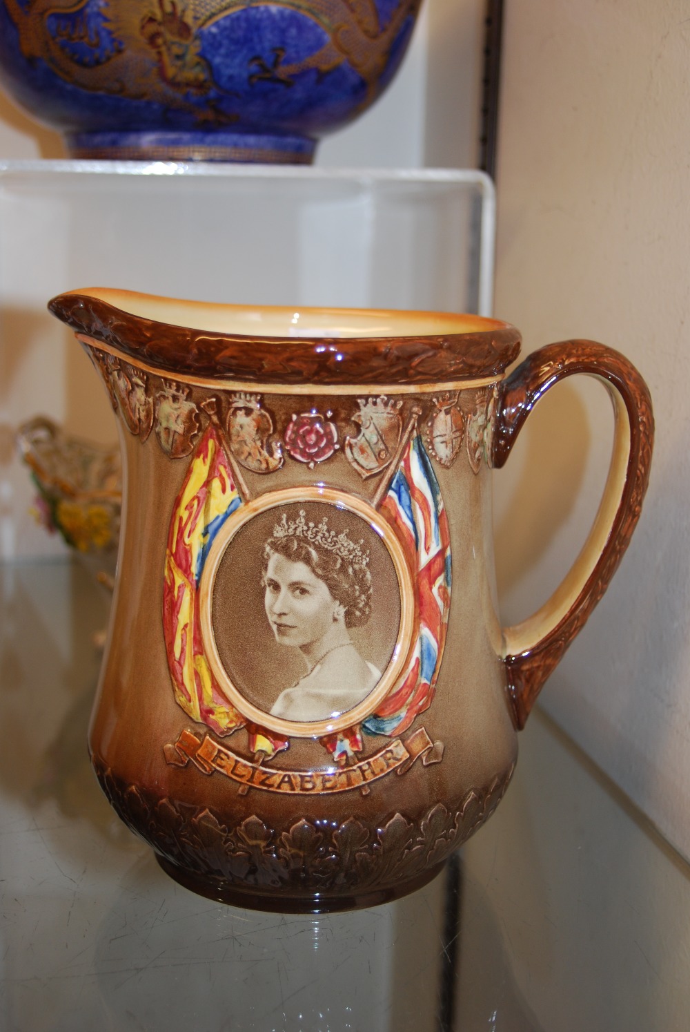 ROYAL DOULTON COMMEMORATIVE CORONATION JUG - QUEEN ELIZABETH II 1953