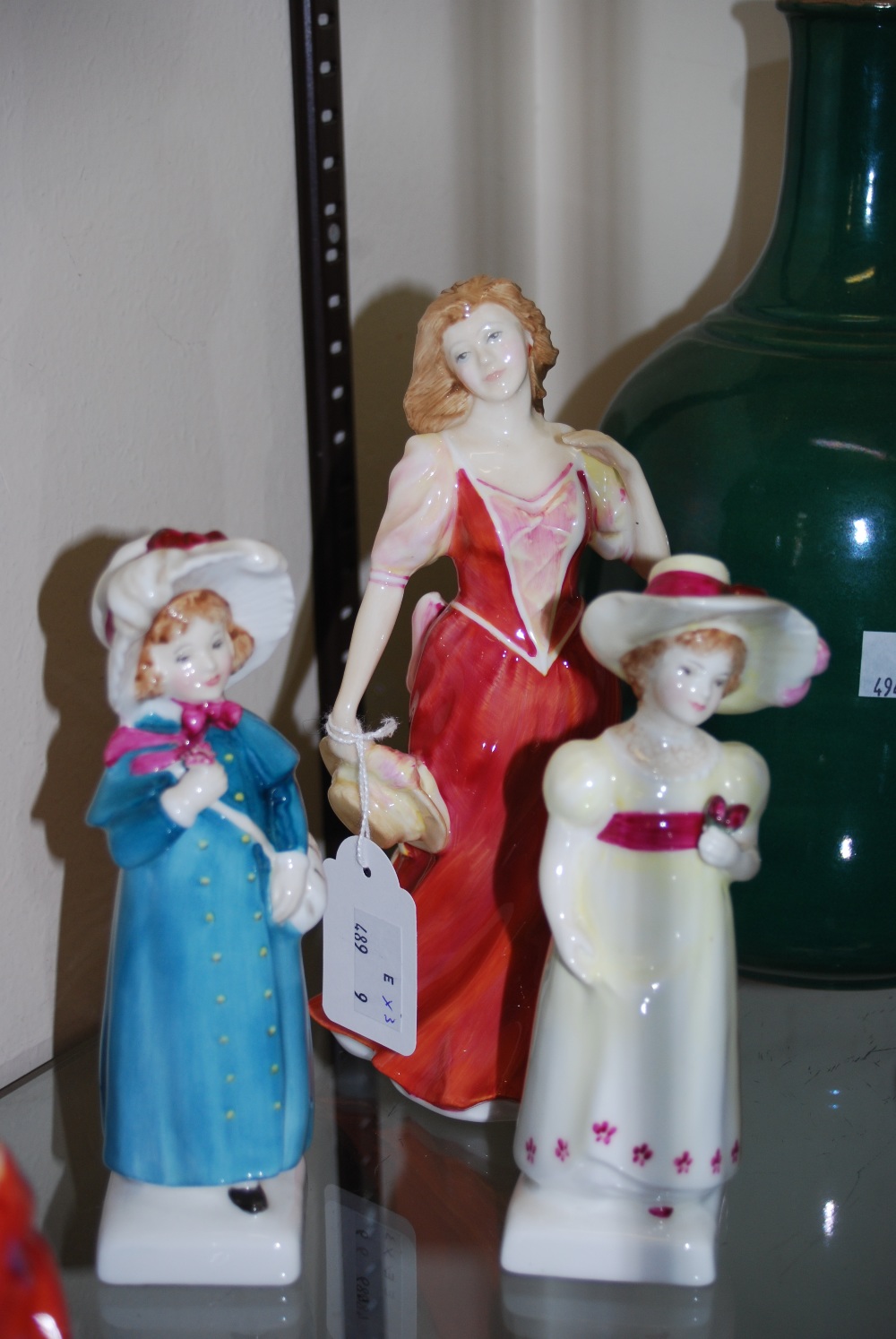 THREE ROYAL DOULTON FIGURES - CARRIE HN2800, LORI HN2801, STROLLING HN3755