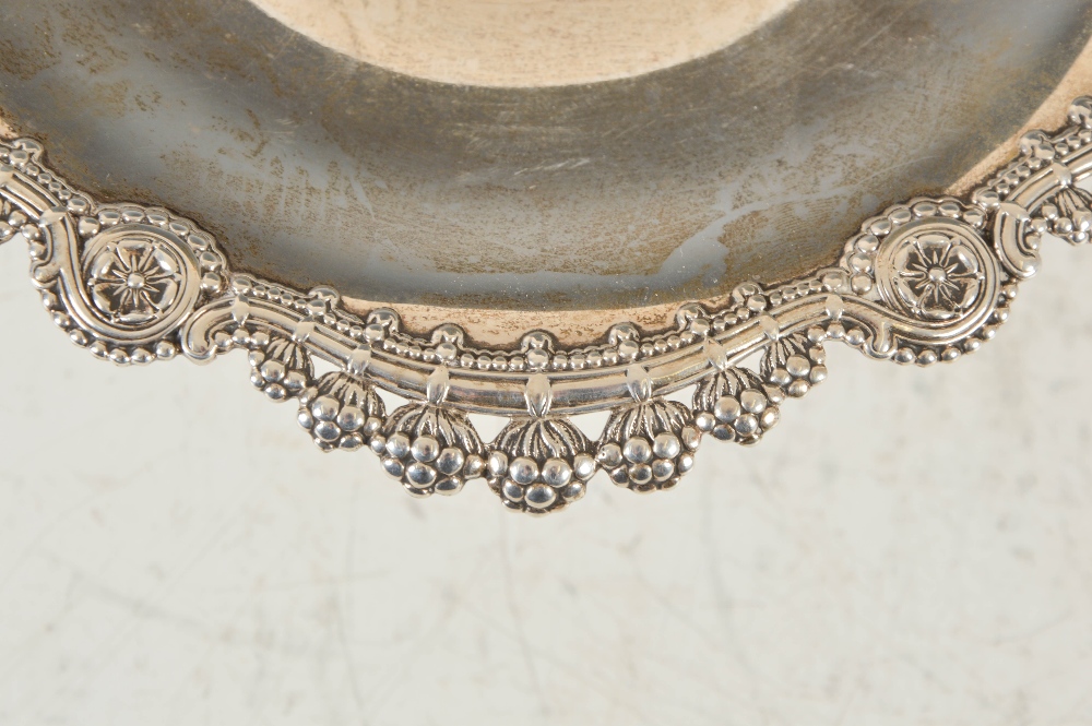 A pair of Tiffany & Co. Sterling Silver tazza, the shaped circular tops with chased and pierced - Image 3 of 4