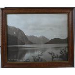 Two large albumen prints of views at Lake Manapouri, New Zealand, circa 1887, comprising; '4956