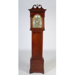 A George III mahogany longcase clock, Allan Honie, Irvine, the brass dial with silvered chapter ring
