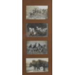 A group of late 19th/ early 20th century albumen photographic prints, comprising; four prints in one