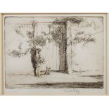 AR Eileen Alice Soper (1905-1990) The Garden Gate etching, signed in pencil lower right 14cm x 18cm