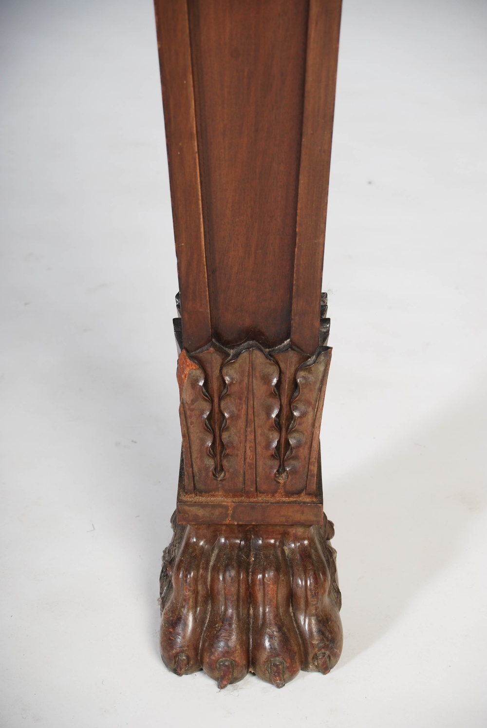 An impressive William IV mahogany serving table, the shaped rectangular top above two blind frieze - Image 18 of 18