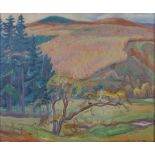 AR Alexander Graham Munro RSW (1903-1985) Summer in a Highland landscape oil on canvas, signed lower