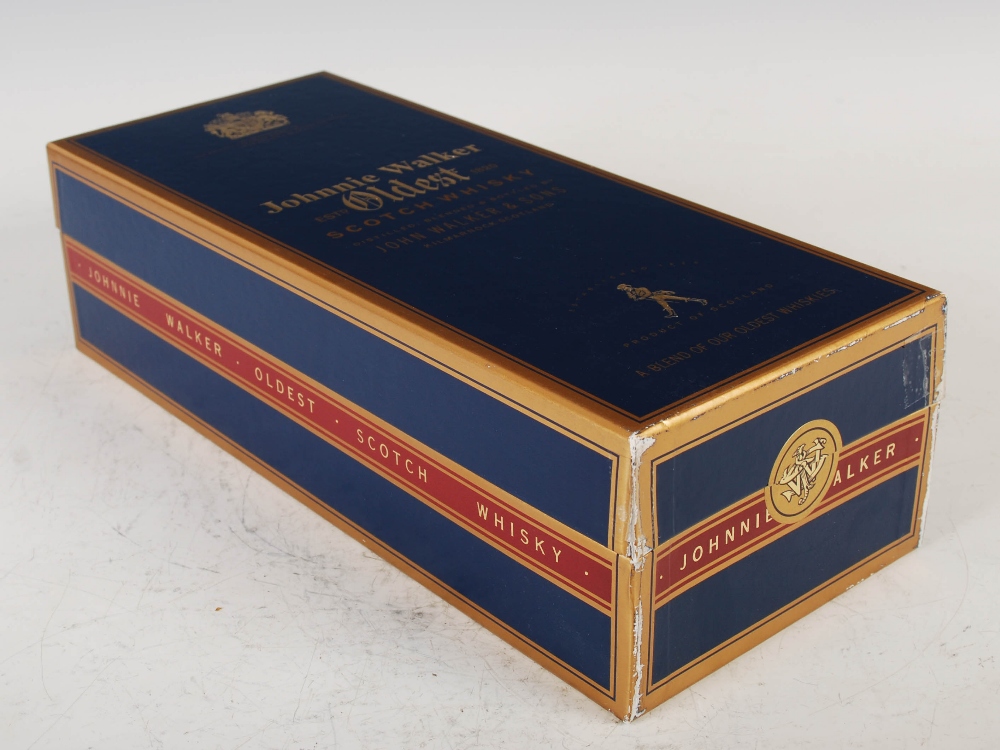 A boxed bottle of Johnny Walker Oldest Blue Label Scotch Whisky, bottle no. J03786JW, 75cl. 43% vol - Image 2 of 4