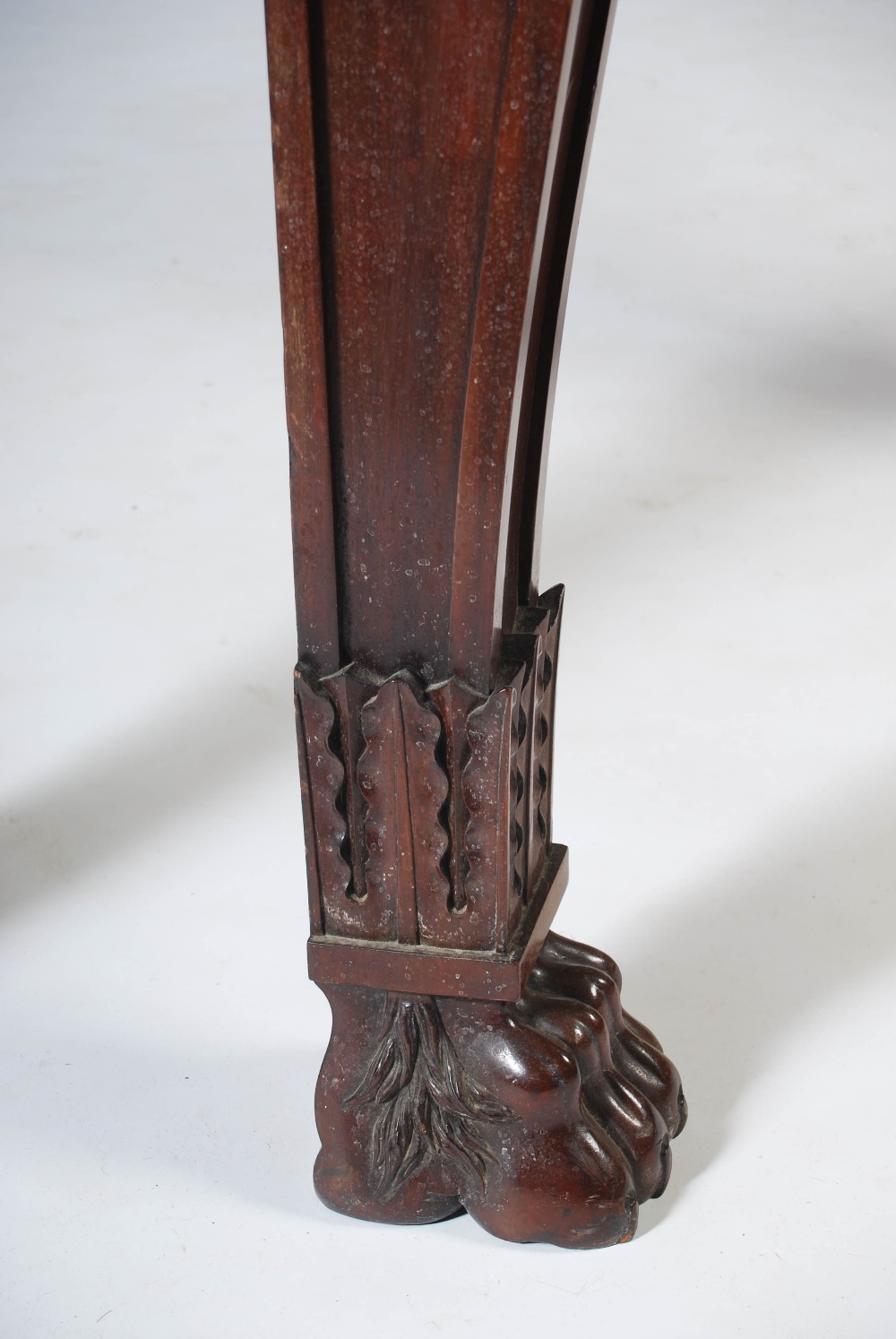 An impressive William IV mahogany serving table, the shaped rectangular top above two blind frieze - Image 7 of 18