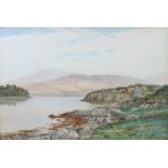 John Nesbitt (1831-1904) A Warm Autumn Day (Loch Etive) watercolour, signed and dated 1895 lower