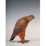 A 20th century cold painted spelter figure of an eagle, 6cm high