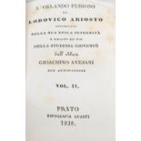 Lodovico Ariosto, L'Orlando Furioso, volumes II, III & IV, Prato, 1838