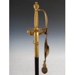 A late 19th/early 20th century Rapier, McCallan, St. James' St. London, with engraved blade and