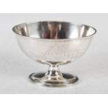 A George III silver oval shaped footed bowl, Edinburgh, 1783, makers mark rubbed, the oval bowl